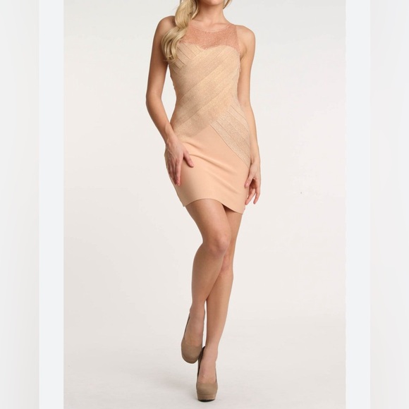 WOW couture Dresses & Skirts - Wow Couture Danica Dress In Gold - Beyond the Rack